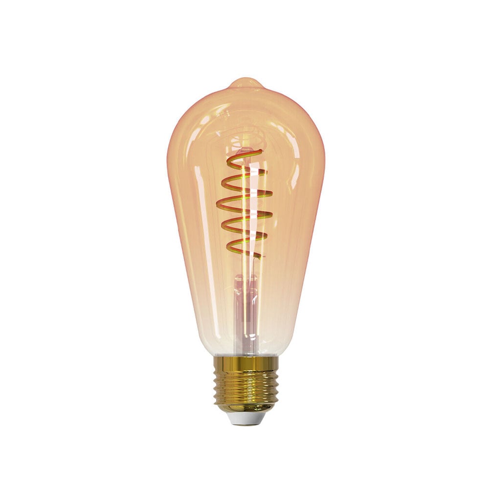 Airam Airam Smarta Hem Filament LED-Edison Glühbirne Amber, st64, spiral e27, 6w