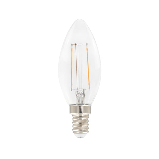 Airam Airam Filament LED- kronljus C35 ljuskälla klar, dimbar e14, 3w