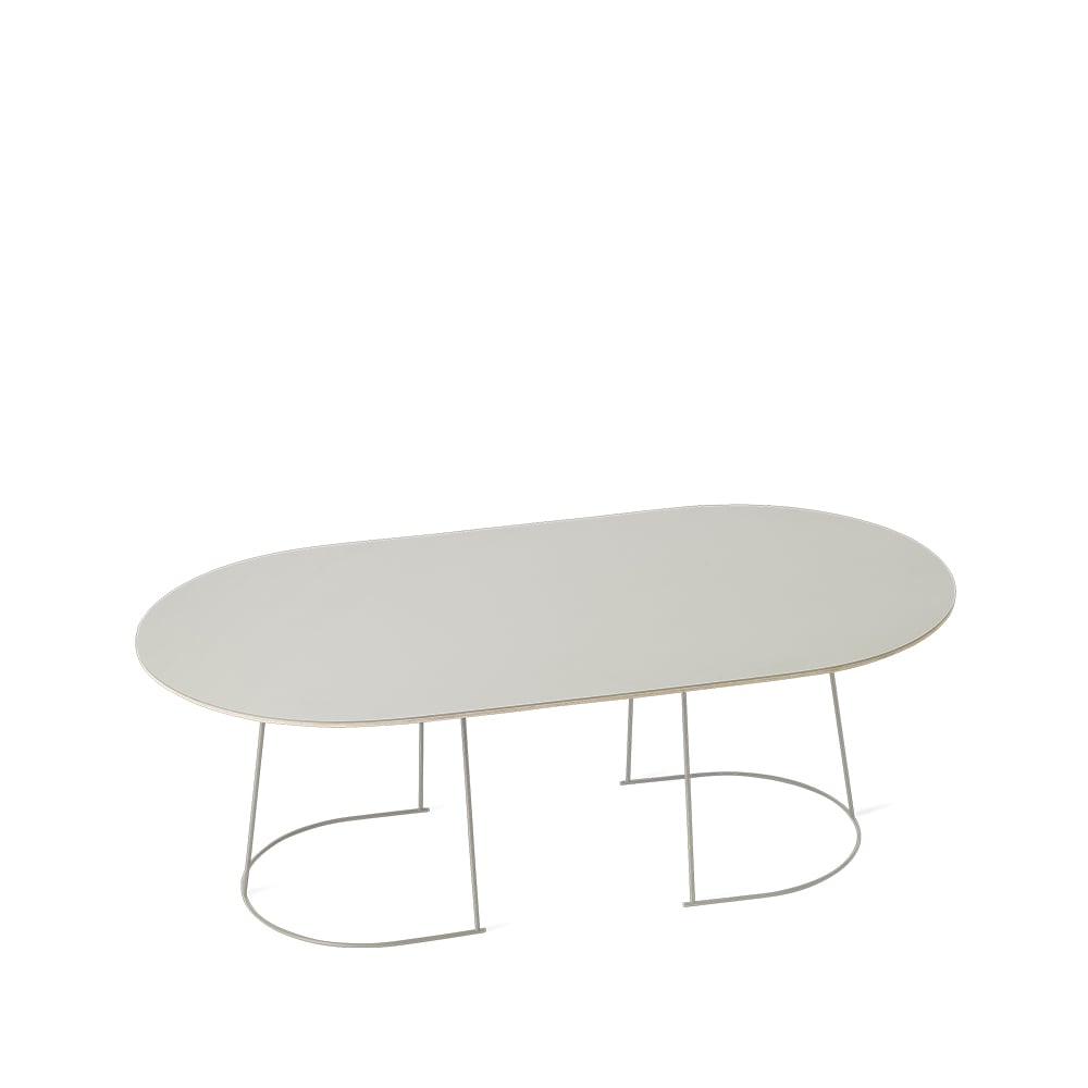 Muuto Airy Soffbord ovalt grey, nanolaminat, large