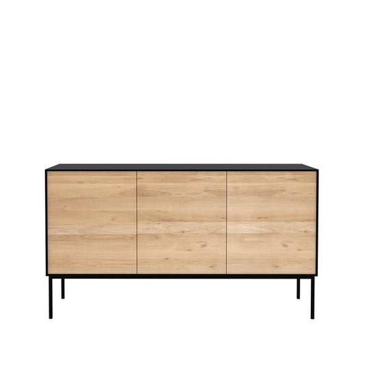 Ethnicraft Blackbird sideboard Svart ek 3 dörrar