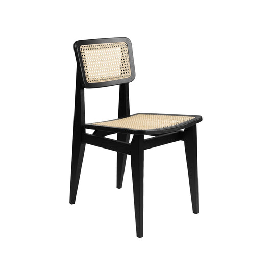 GUBI C-Chair stol black stained oak, rotting