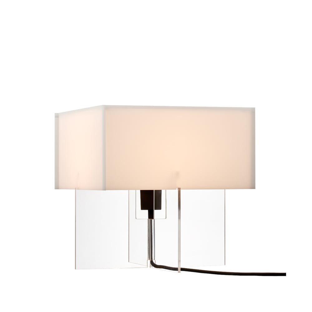 Fritz Hansen Cross-Plex T-300 bordslampa Opal-stativ i akryl