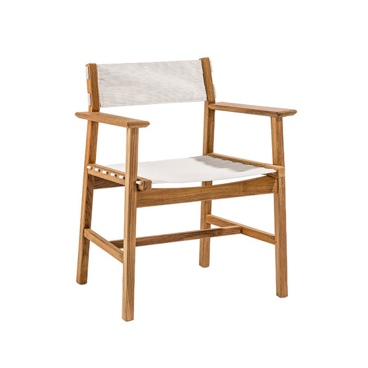 Skargaarden Djurö Sessel Batyline white, teak