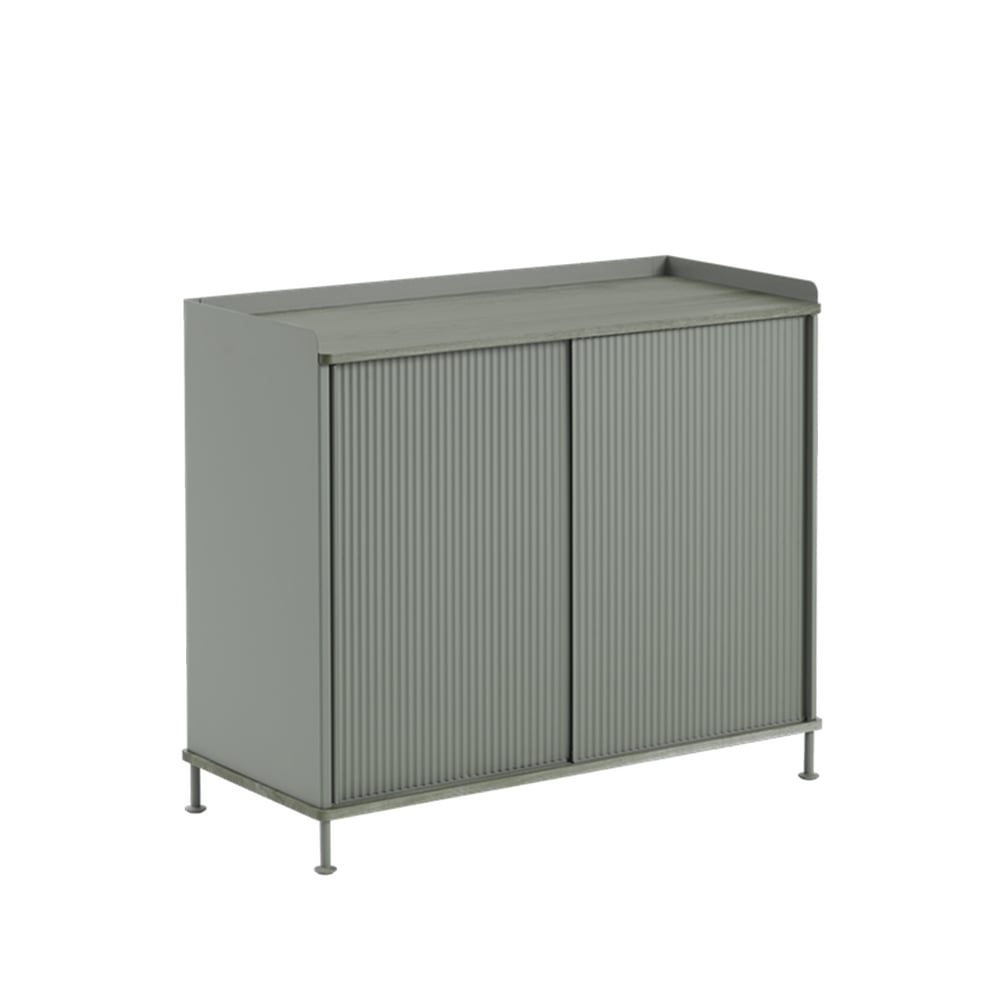 Muuto Enfold Tall Sideboard Dusty green-Metal