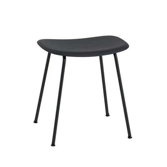 Muuto Fiber pall black, svart stålstativ