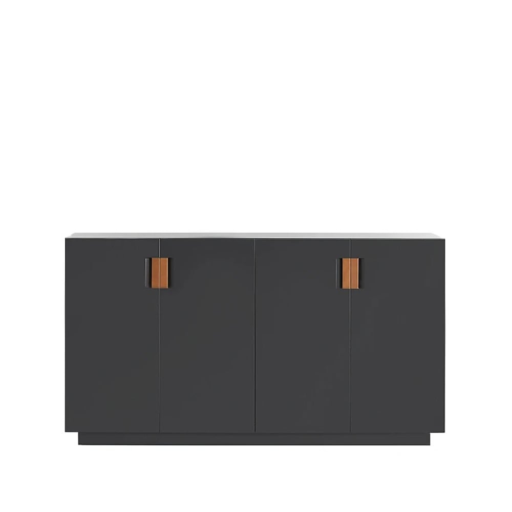 Asplund Frame 160 Medium Schrank Char grey, Falttüren, 42cm, Cognac