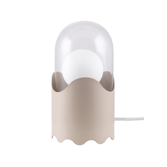 Globen Lighting Ghost Tischleuchte Beige, Klarglas