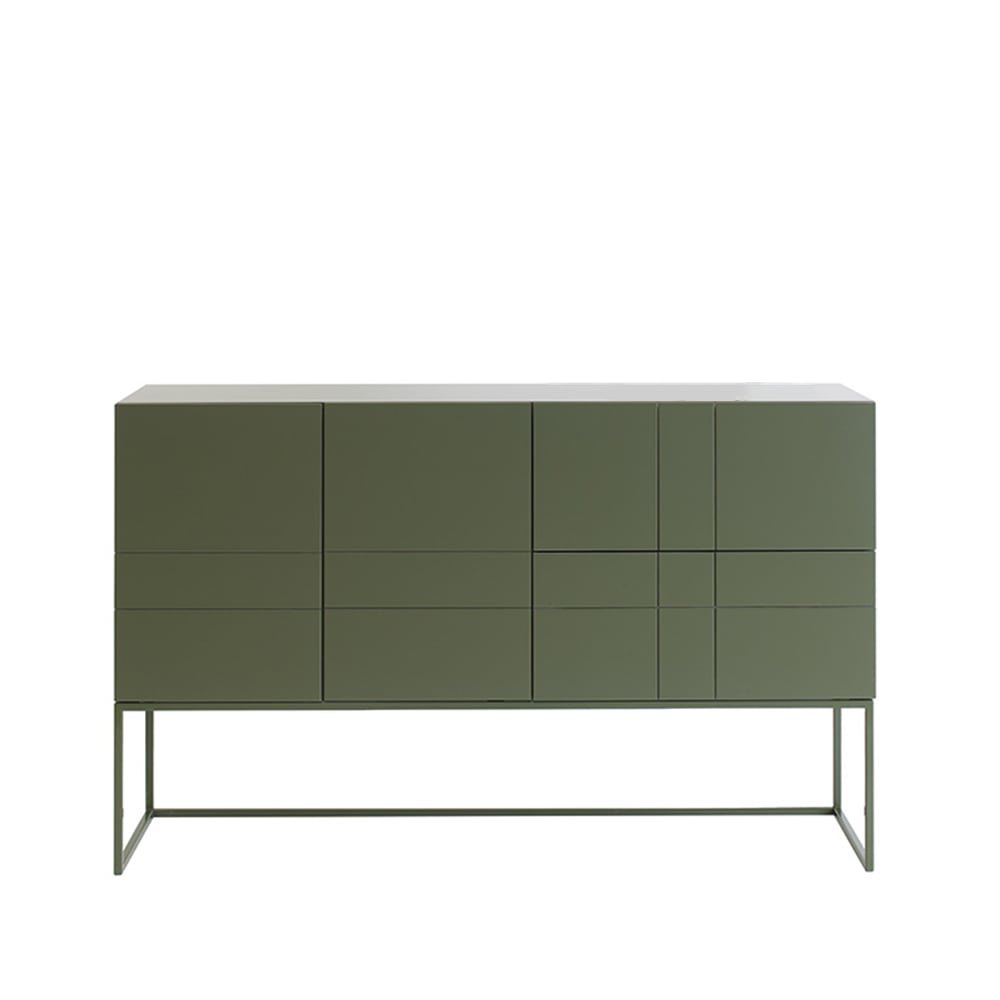 Asplund Kilt Light 137 sideboard green khaki, 3 dörrar