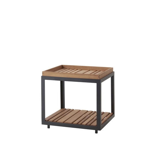 Cane-line Level Beistelltisch Teak-Lava Grey Stativ