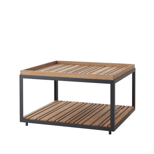 Cane-line Level Couchtisch Teak 79x79 cm Lava Grey