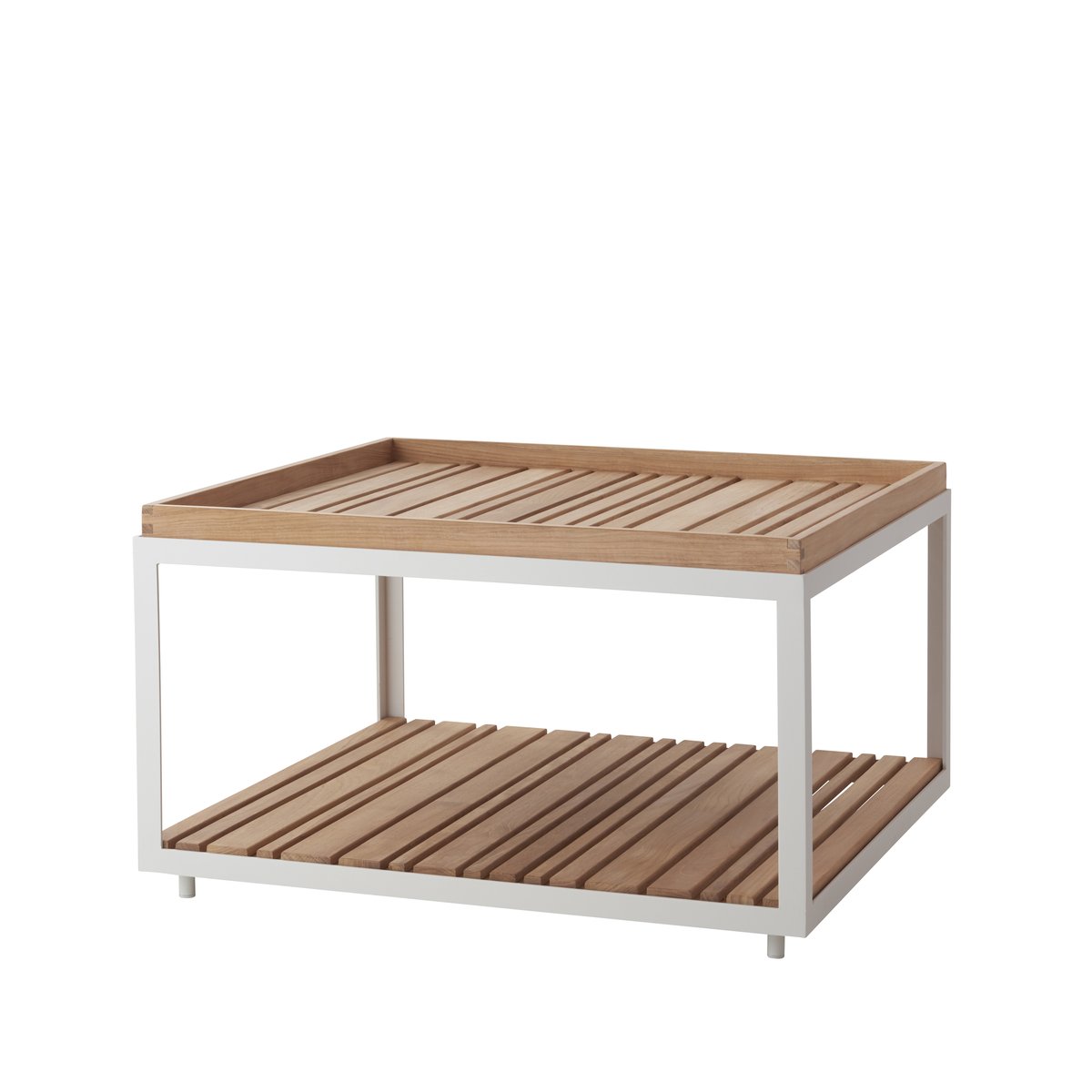 Cane-line Level Couchtisch Teak 79x79 cm White