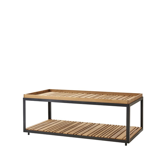 Cane-line Level Couchtisch Teak 62x122 cm Lava Grey