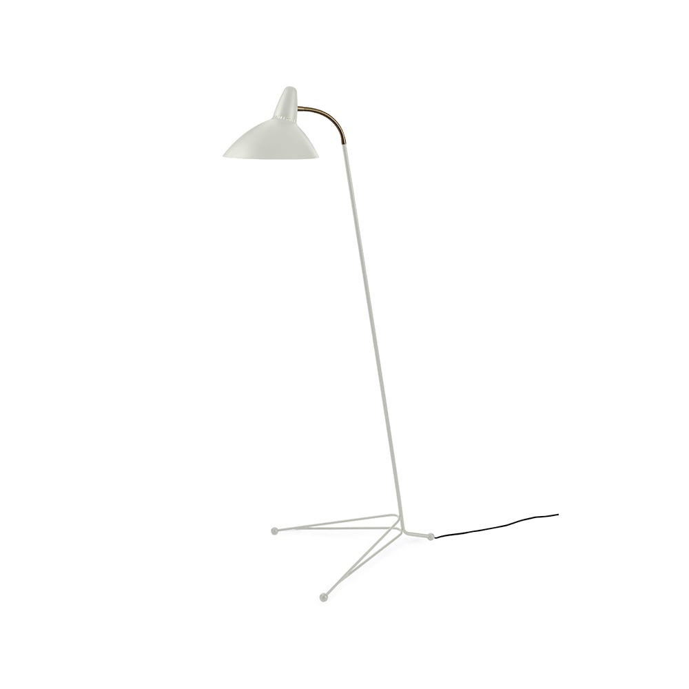 Warm Nordic Lightsome golvlampa warm white, mässingdetalj