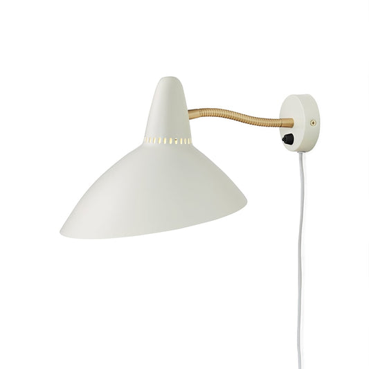 Warm Nordic Lightsome vägglampa warm white, mässingdetalj