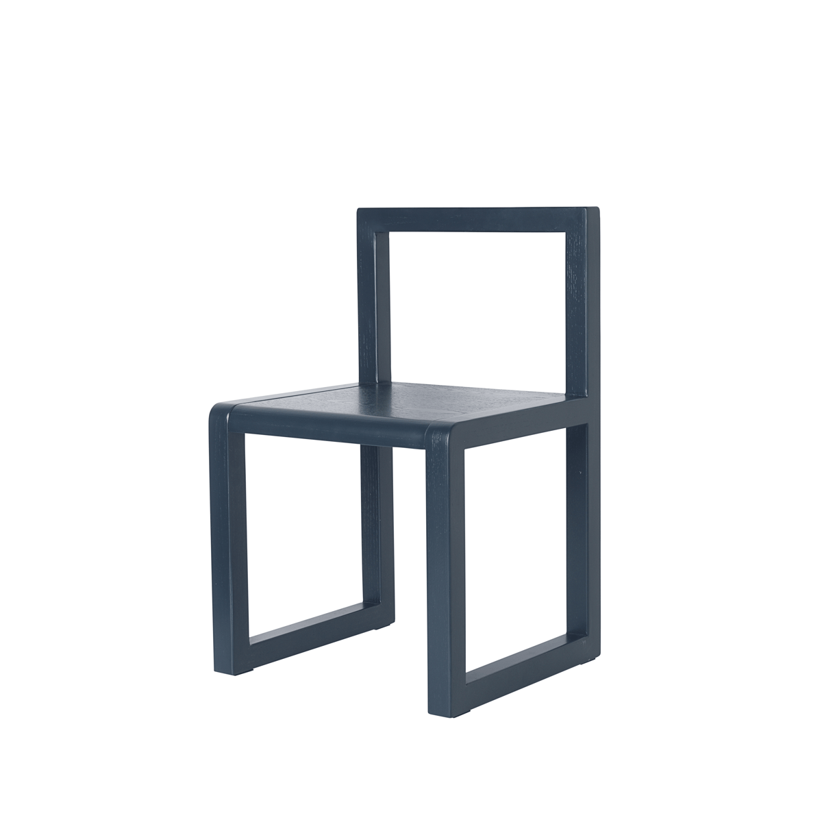 ferm LIVING Little Architecht barnstol dark blue, askfanér