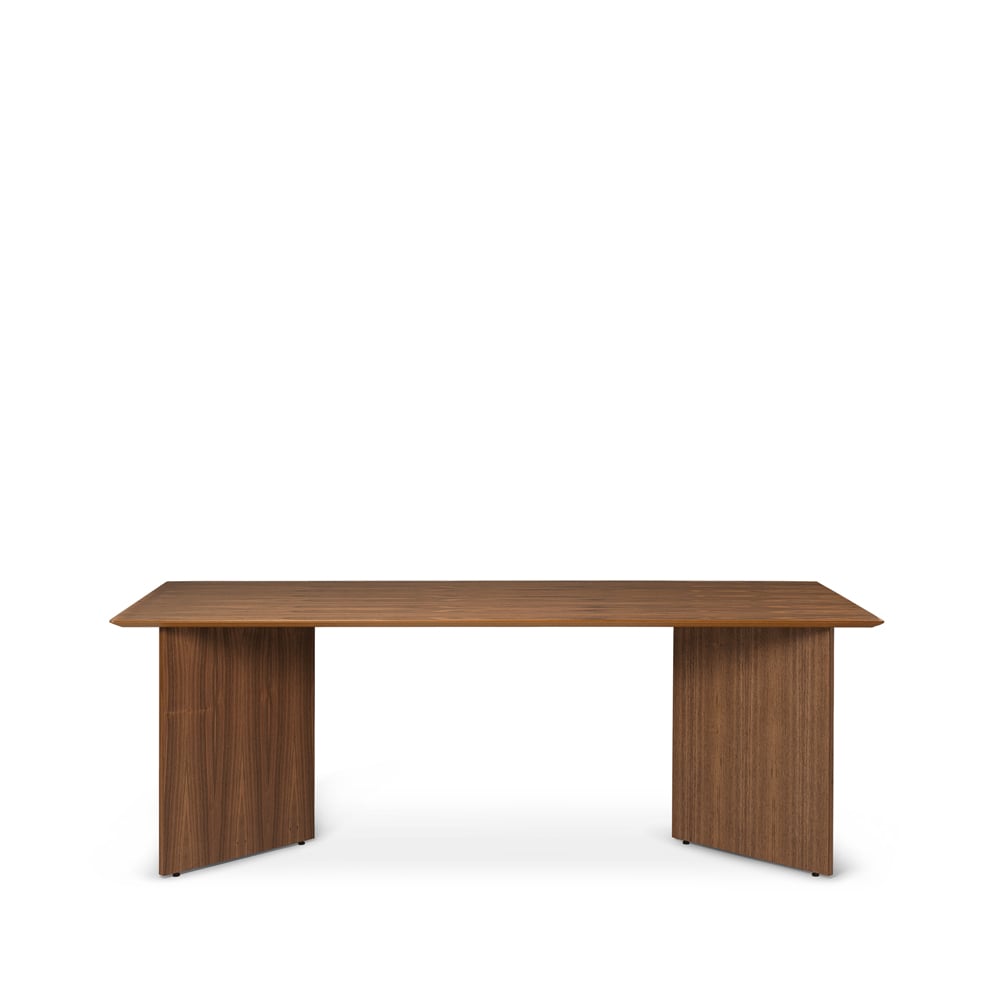 ferm LIVING Mingle Esstisch Walnut veneer, 210cm, abgewinkelte Beine Walnussfurnier