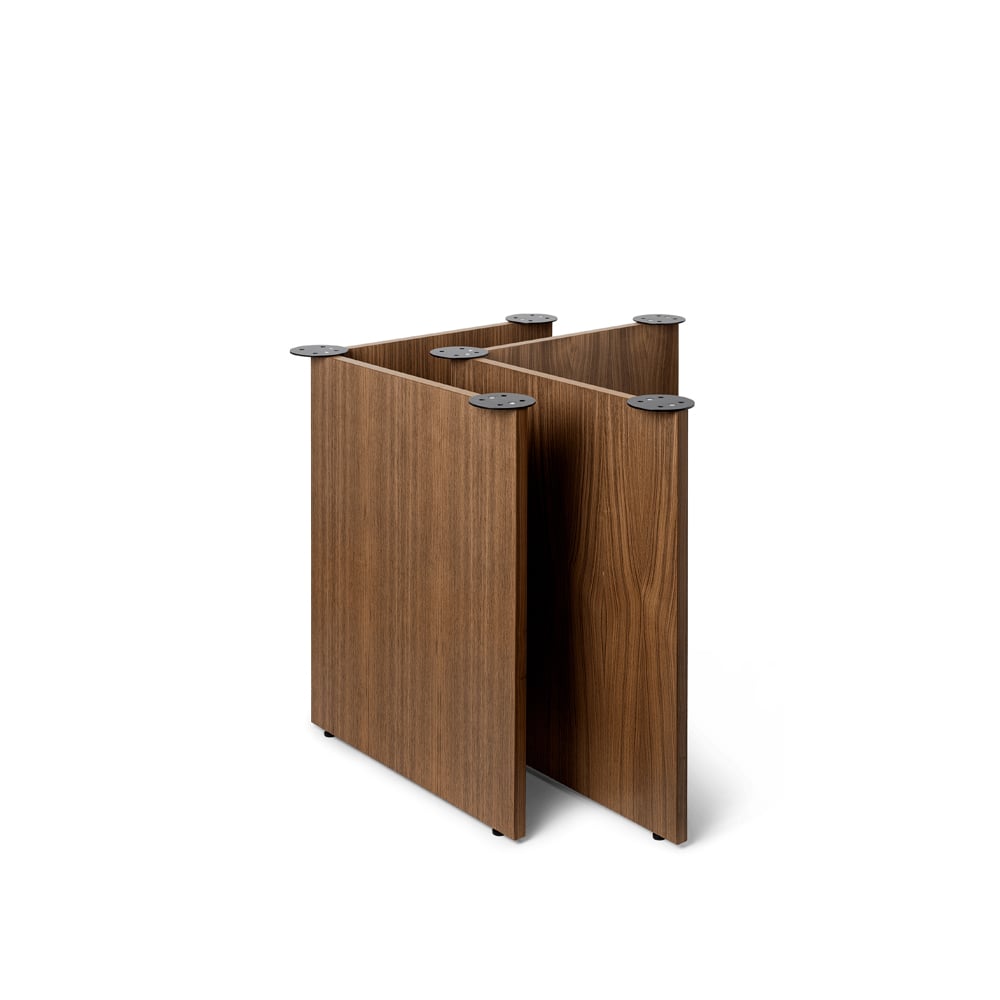 ferm LIVING Mingle Tischbeine 2er Pack Walnut veneer, w68