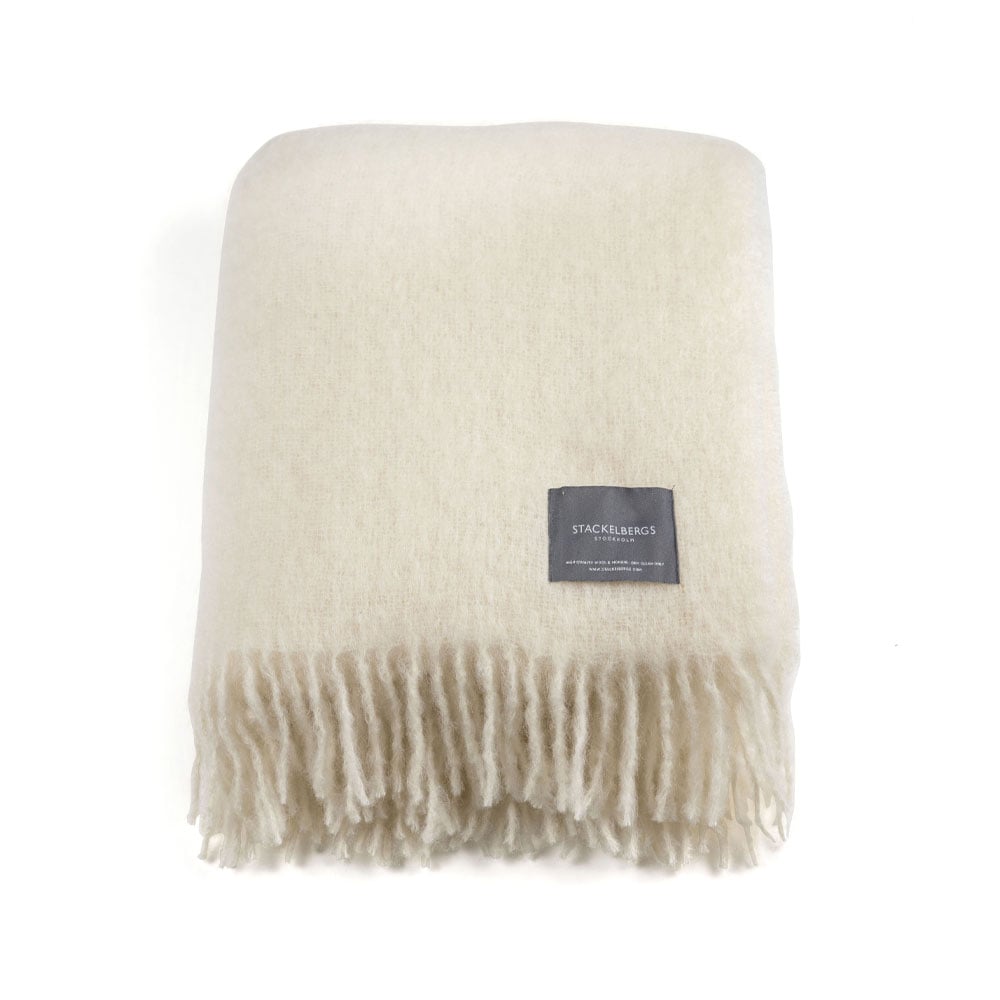 Stackelbergs Mohair Decke Bright white