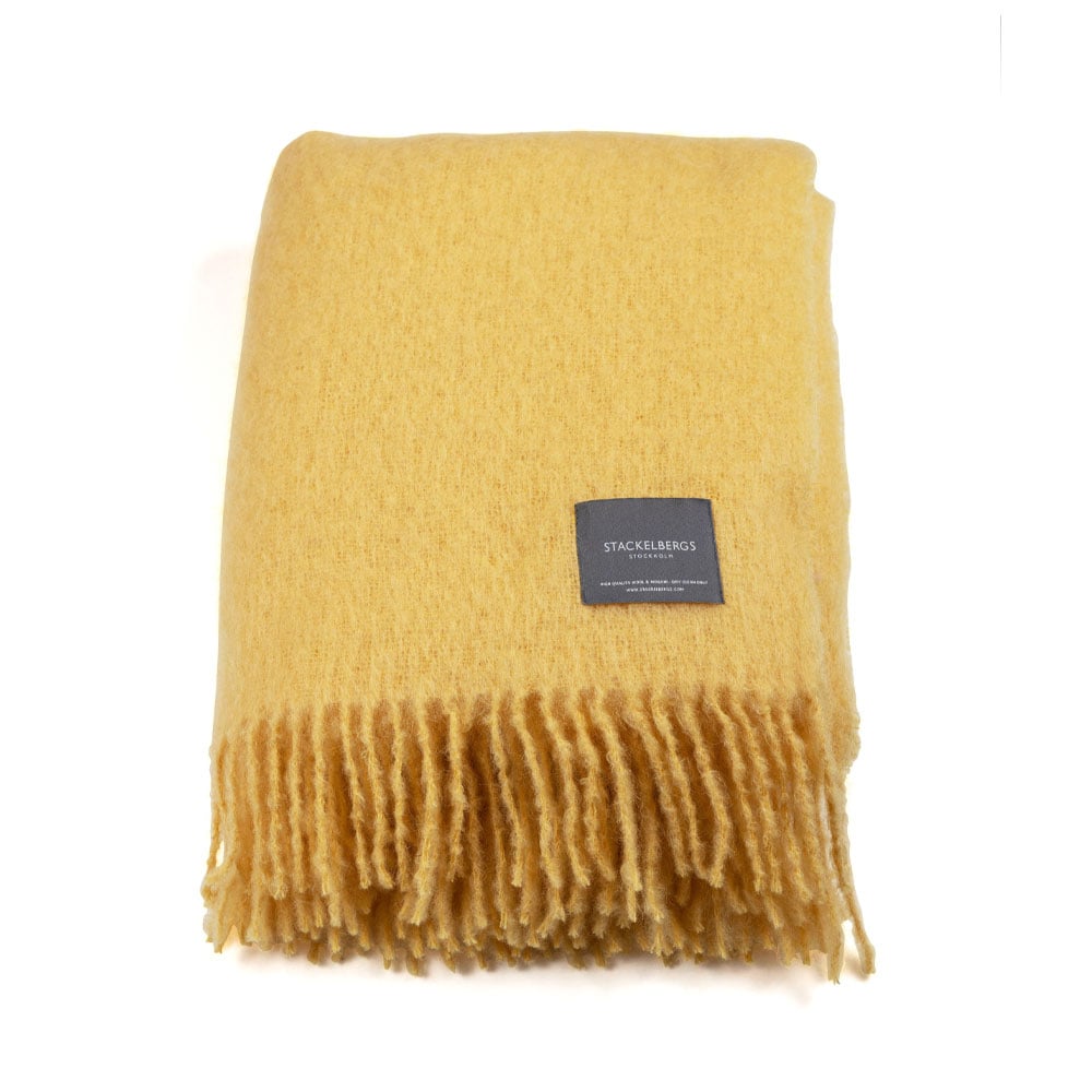 Stackelbergs Mohair Decke Golden yellow