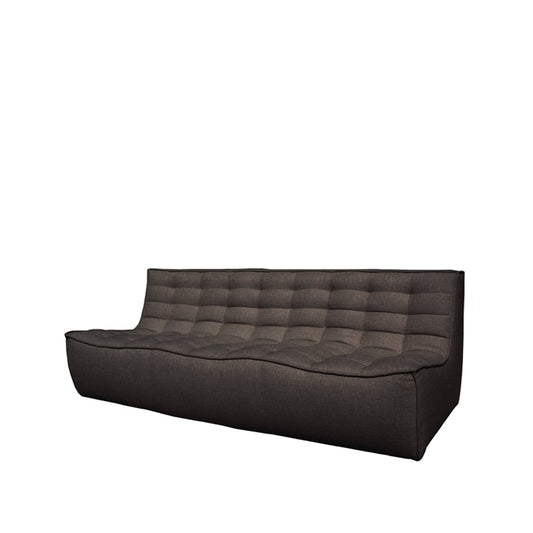 Ethnicraft N701 soffa 3-sits Tyg dark grey