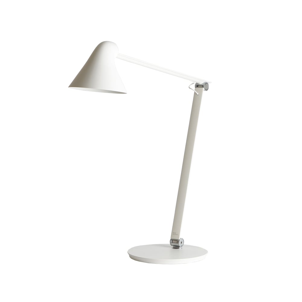 Louis Poulsen NJP skrivbordslampa Vit, fotplatta, 3000k