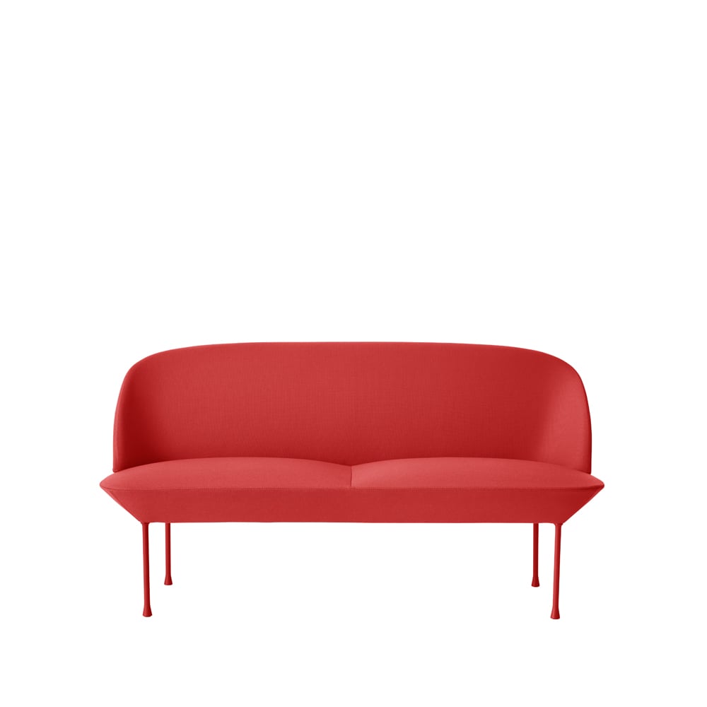 Muuto Oslo soffa 2-sits Steelcut 660-Dark red