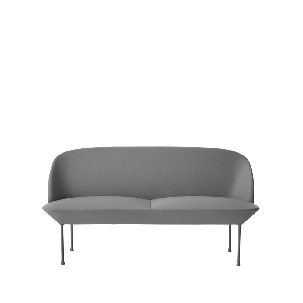 Muuto Oslo soffa 2-sits Steelcut 160-Light grey