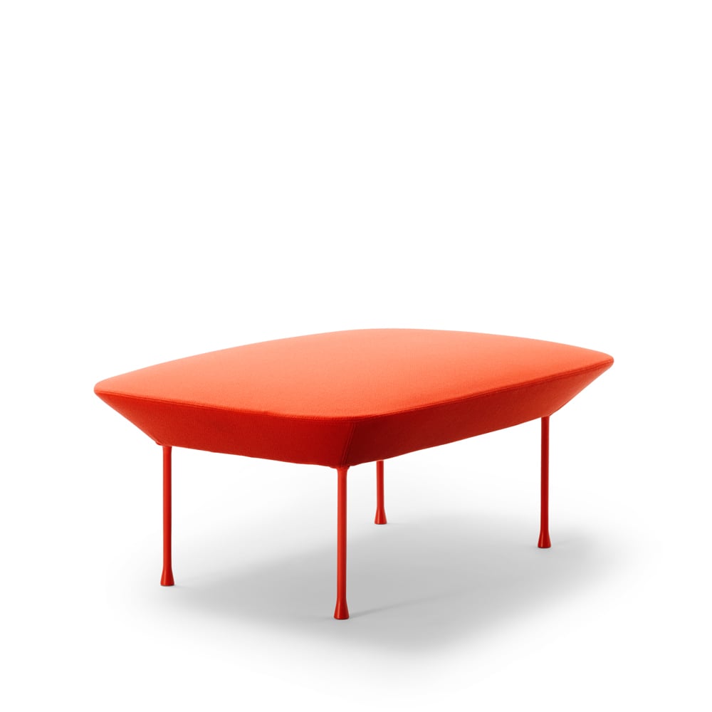 Muuto Oslo pouf Steelcut 550-Tangerine