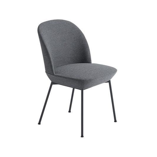 Muuto Oslo sidostol tygklädd Ocean 80-Anthracite black