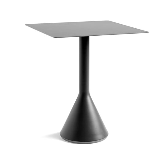 HAY Palissade Cone quadratischer Café-Tisch 65x65 cm Anthracite