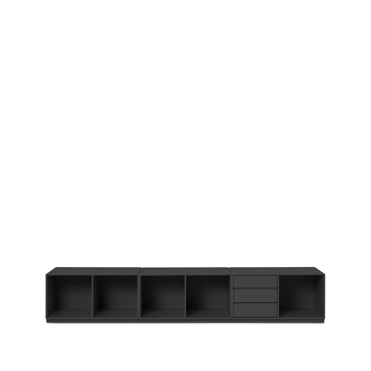 Montana Rest Regalmodul Anthracite 04 Sockel, 3 Schubladen