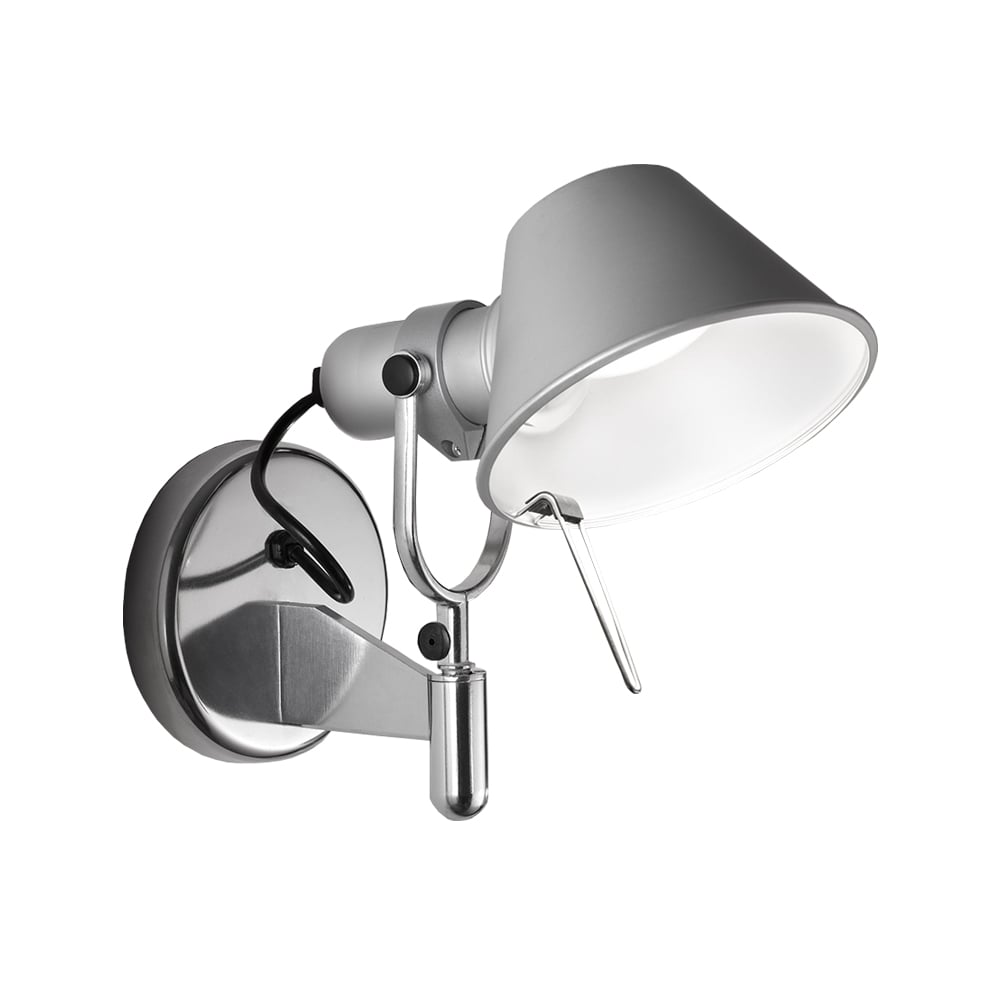 Artemide Tolomeo Faretto vägglampa Aluminium (utan på/avknapp)