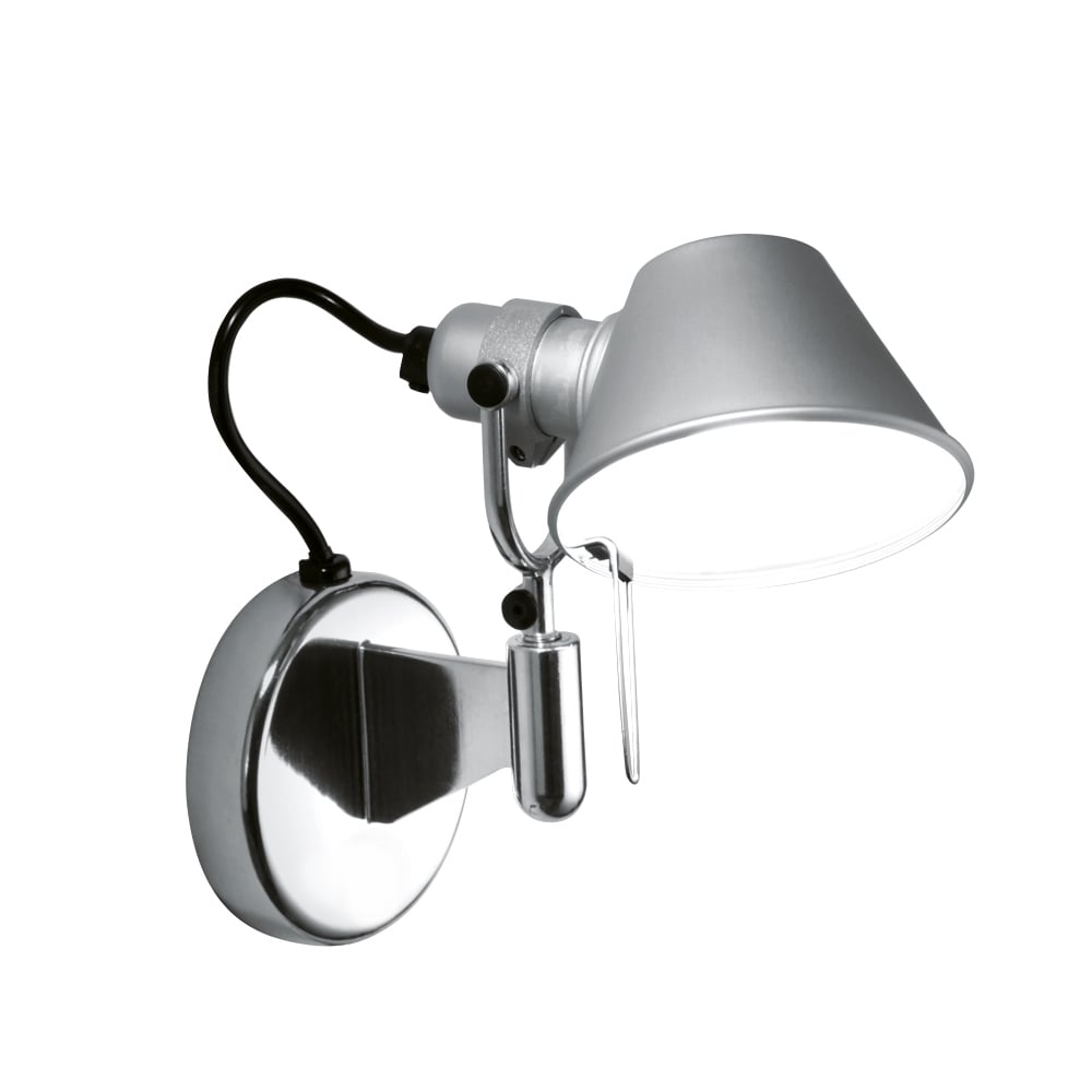 Artemide Tolomeo Micro Faretto Wandleuchte Aluminium, ohne on-off Schalter