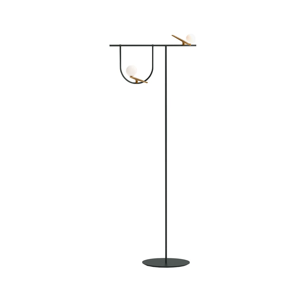 Artemide Yanzi F golvlampa Black-brass