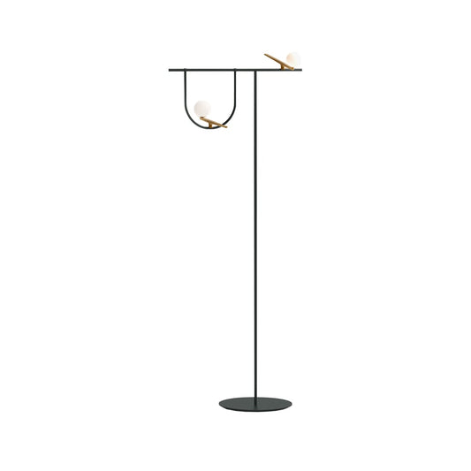 Artemide Yanzi F golvlampa Black-brass