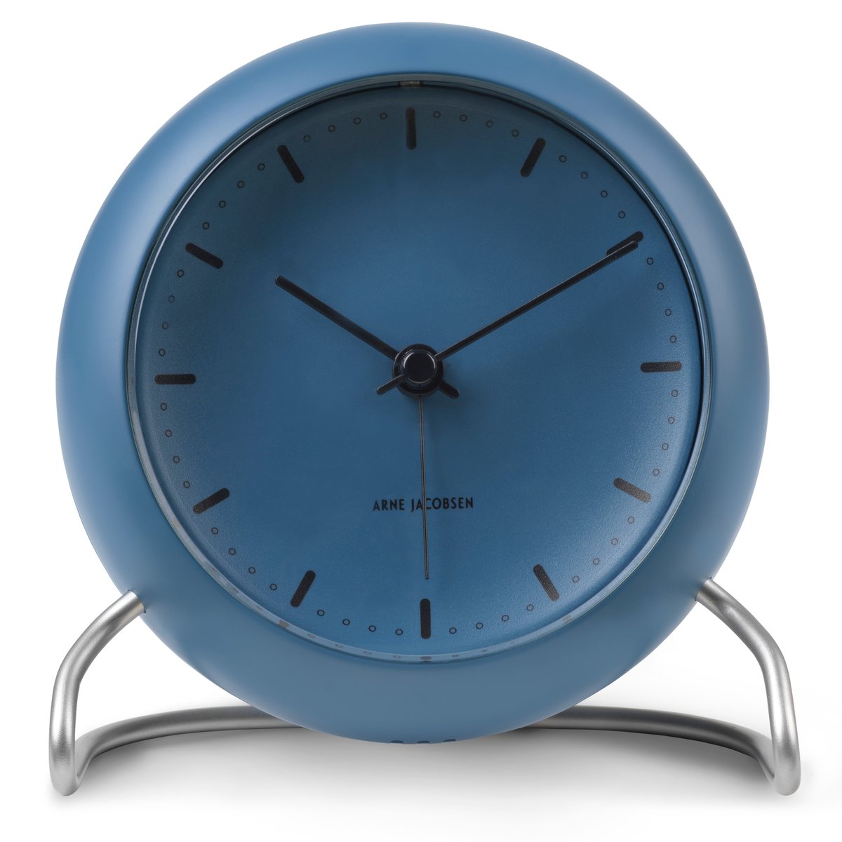 Arne Jacobsen Clocks AJ City Hall table clock stone blue