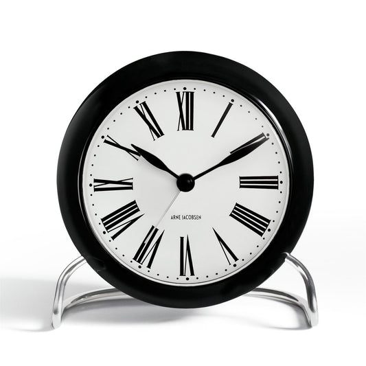 Arne Jacobsen Clocks AJ Roman table clock black