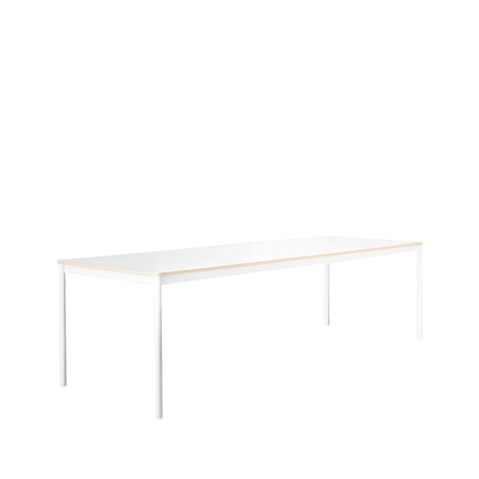 Muuto Base Esstisch White, plywoodkant, 250 x 90cm