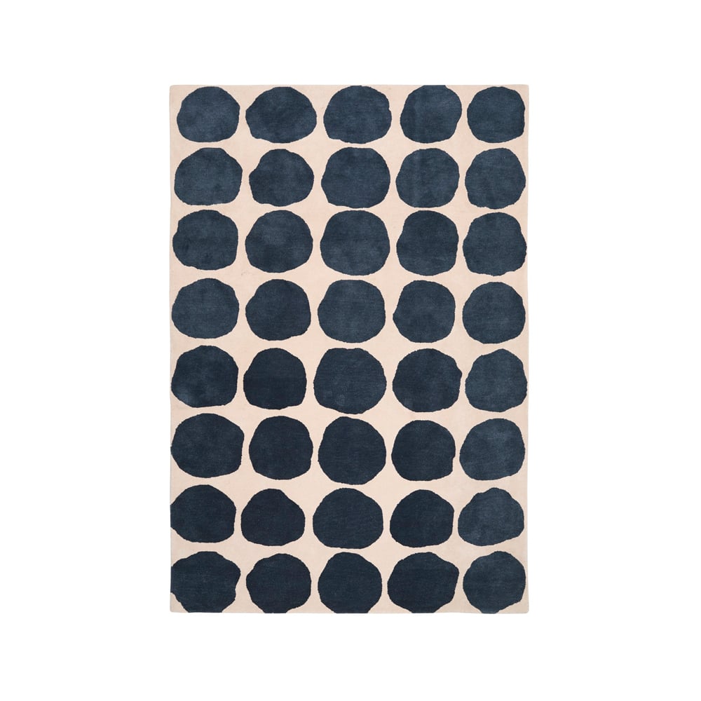 Chhatwal & Jonsson Big Dots matta light khaki/blue melange, 230x320 cm