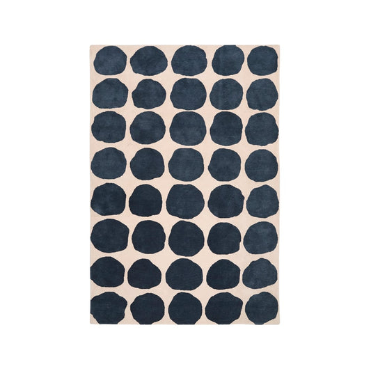 Chhatwal & Jonsson Big Dots matta light khaki/blue melange, 230x320 cm