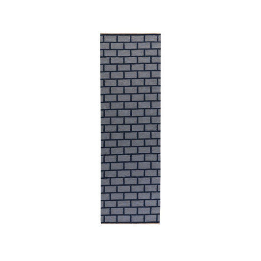 Kateha Brick Flurteppich Blue, 80 x 250cm