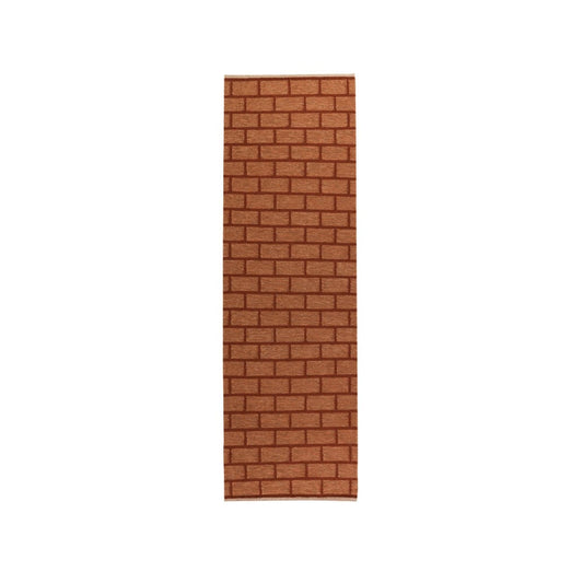 Kateha Brick Flurteppich Rust, 80 x 250cm