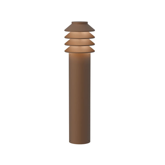 Louis Poulsen Bysted Garden Long adapter Pollerleuchte Corten, , Fußplatte