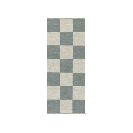 Kasthall Checkerboard Icon Teppich 85x200 cm Polarized Blue