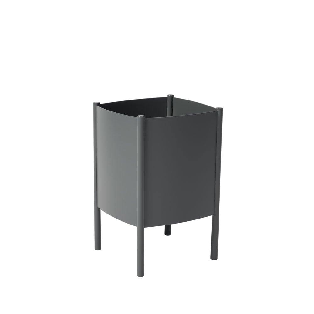 SMD Design Konvex Pot Blumentopf grau, klein Ø23 cm