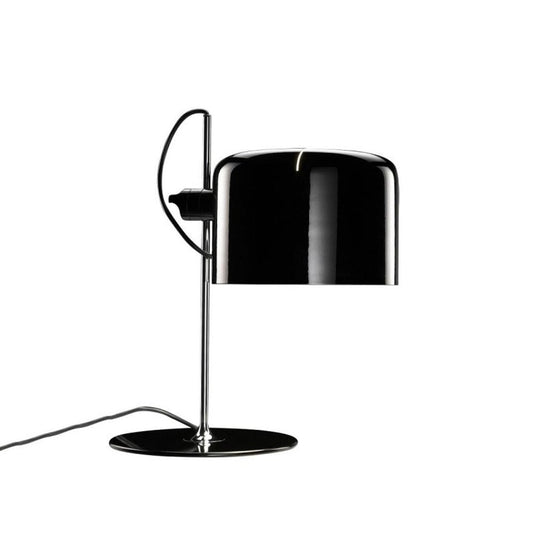 Oluce Coupé 2202 bordslampa black, kromstativ