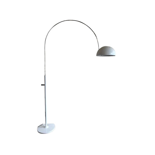 Oluce Coupé 3320 golvlampa white, kromstativ