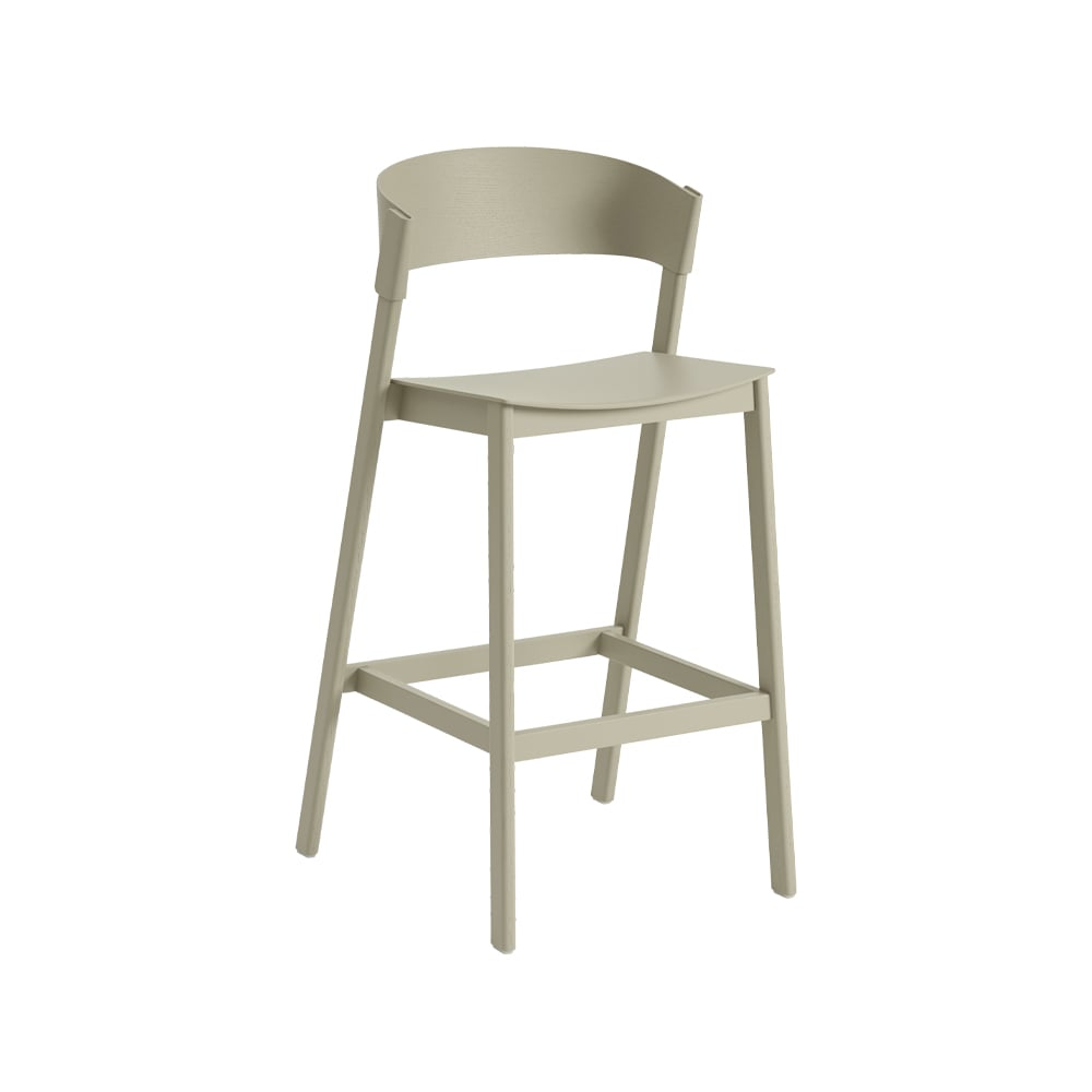 Muuto Cover Barstuhl Dark beige