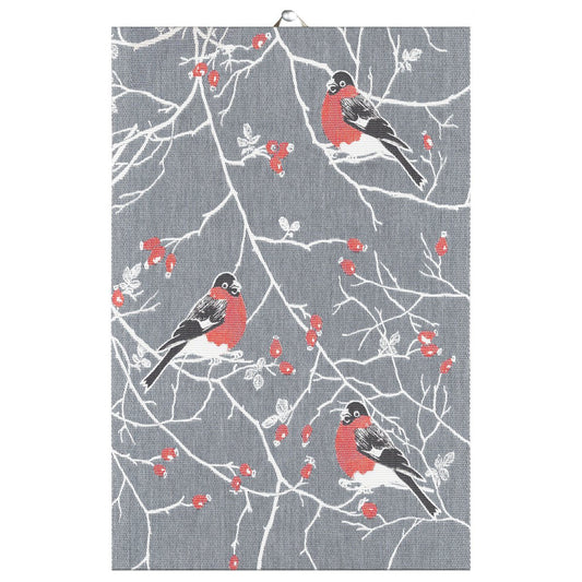 Ekelund Linneväveri Frostkvist kitchen towel 35x50 cm grey