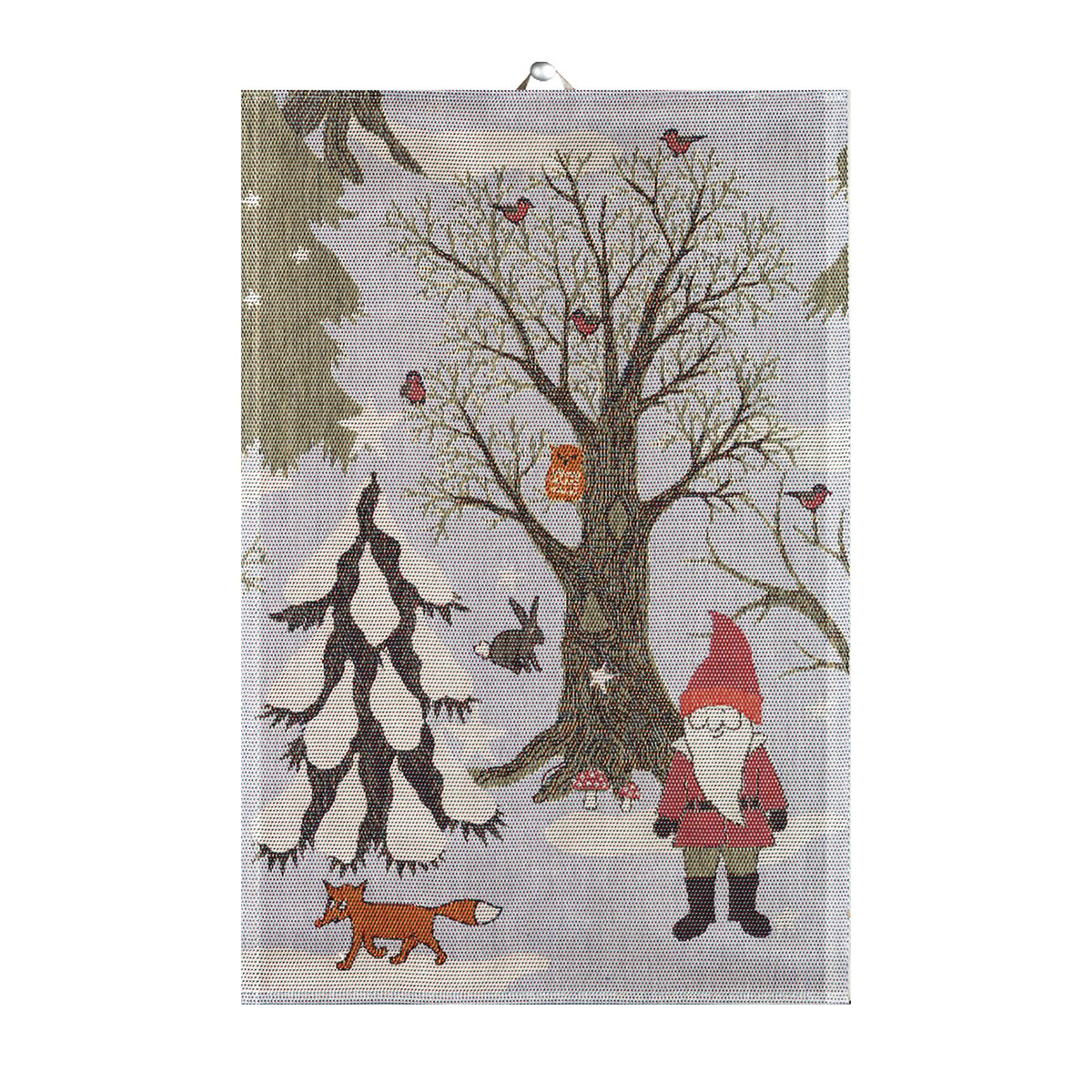 Ekelund Linneväveri Julpromenad kitchen towel 40x60 cm